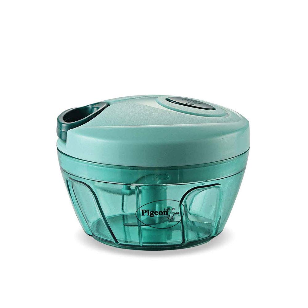 Pigeon Mini Handy Chopper - Green, Manual Operation, Stainless Steel Blades